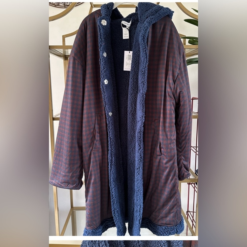 Sherpa herringbone overcoat